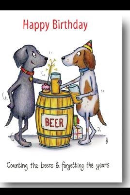 Z Card ~ Happy Birthday.. Counting the beers