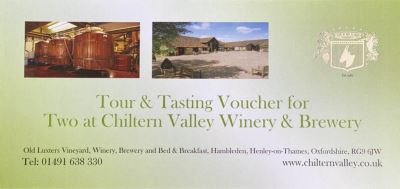 .Tour & Tasting Gift Voucher For Two ~ POSTAL VOUCHER ONLY