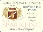 Bespoke Sparkling Rose Wine Label