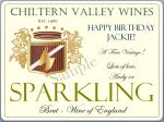 Bespoke Sparkling White Wine Label