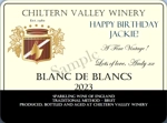 Bespoke Blanc de Blancs Sparkling Wine Label